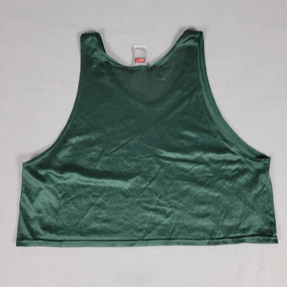 Vintage Nike Soccer Training Bib Mens OSFM Green Y2K Mesh Pinnie Polyester